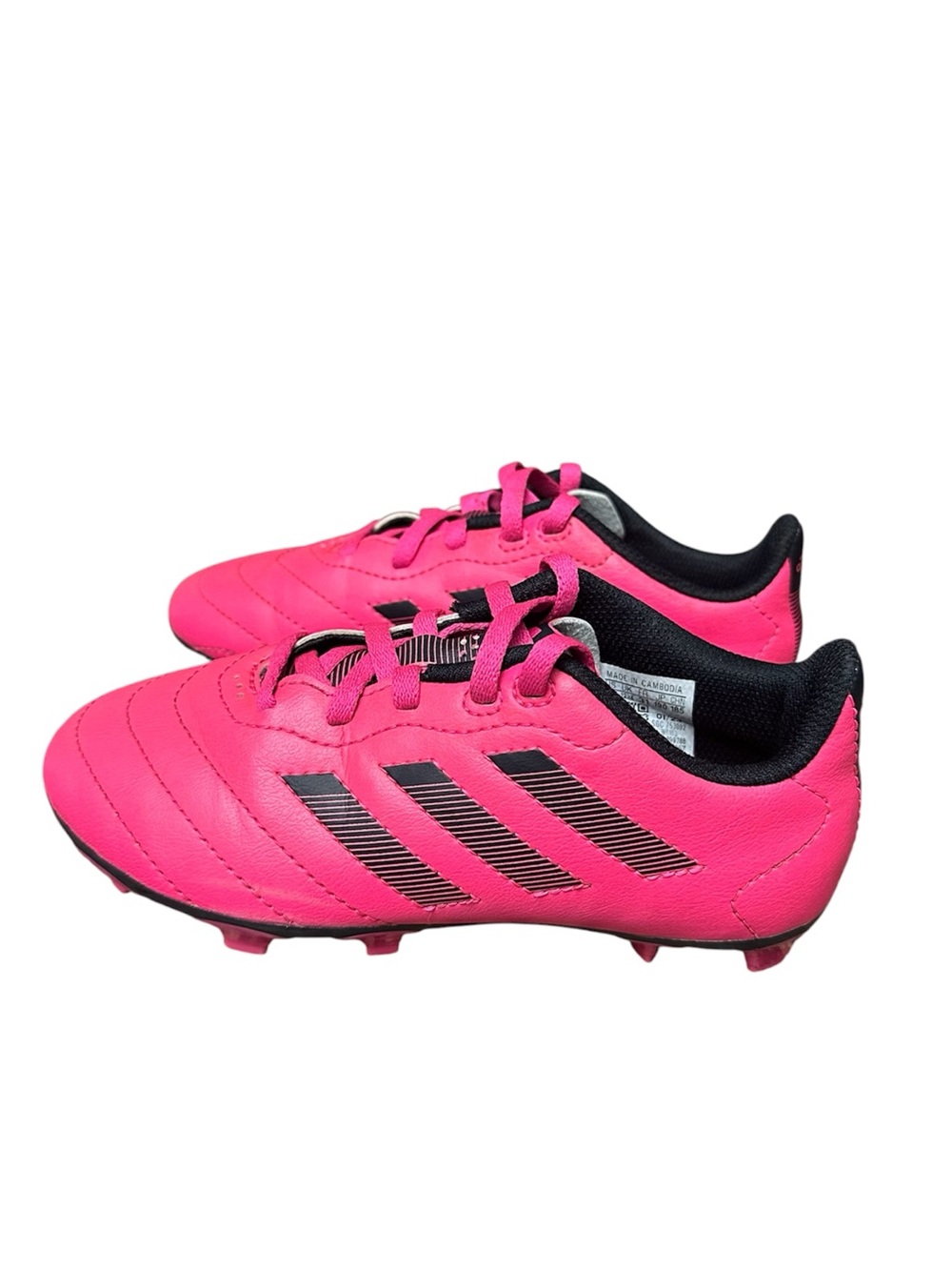 Adidas Goletto VIII Soccer Cleats Kids Youth Size 13  Black Pink
